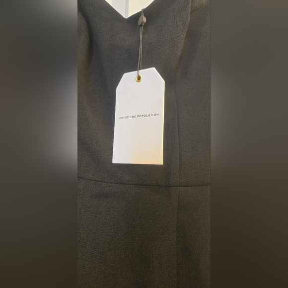 *NWT* "Dress the Population" Nicole Sweetheart Neck Cocktail Dress - Picture 3 of 11